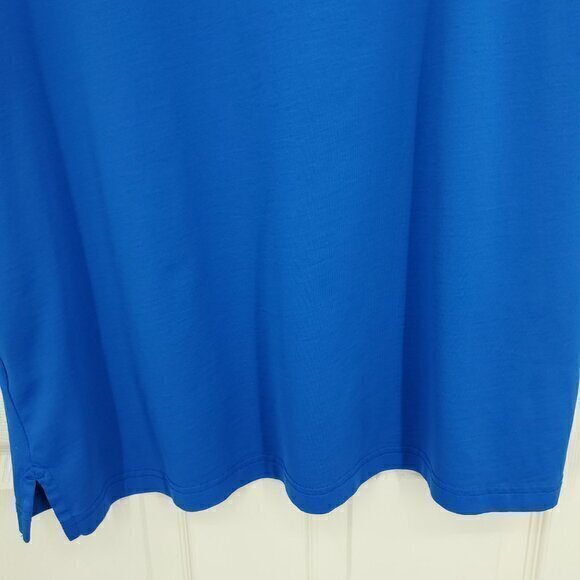 Men's Travis Mathew Short Sleeve Performance Polo Shirt XL Blue/White - Picture 13 of 15